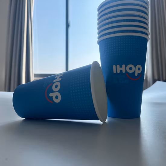 Aqueous Coated Compostable Ripple Double Single Wall Disposable Hot Coffee Tea Paper Cups